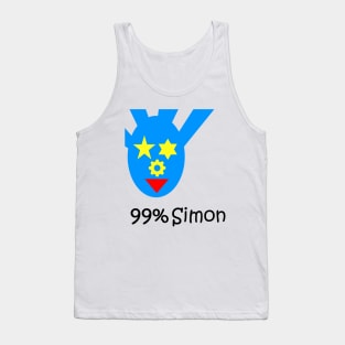 Funky Blue Face Tank Top